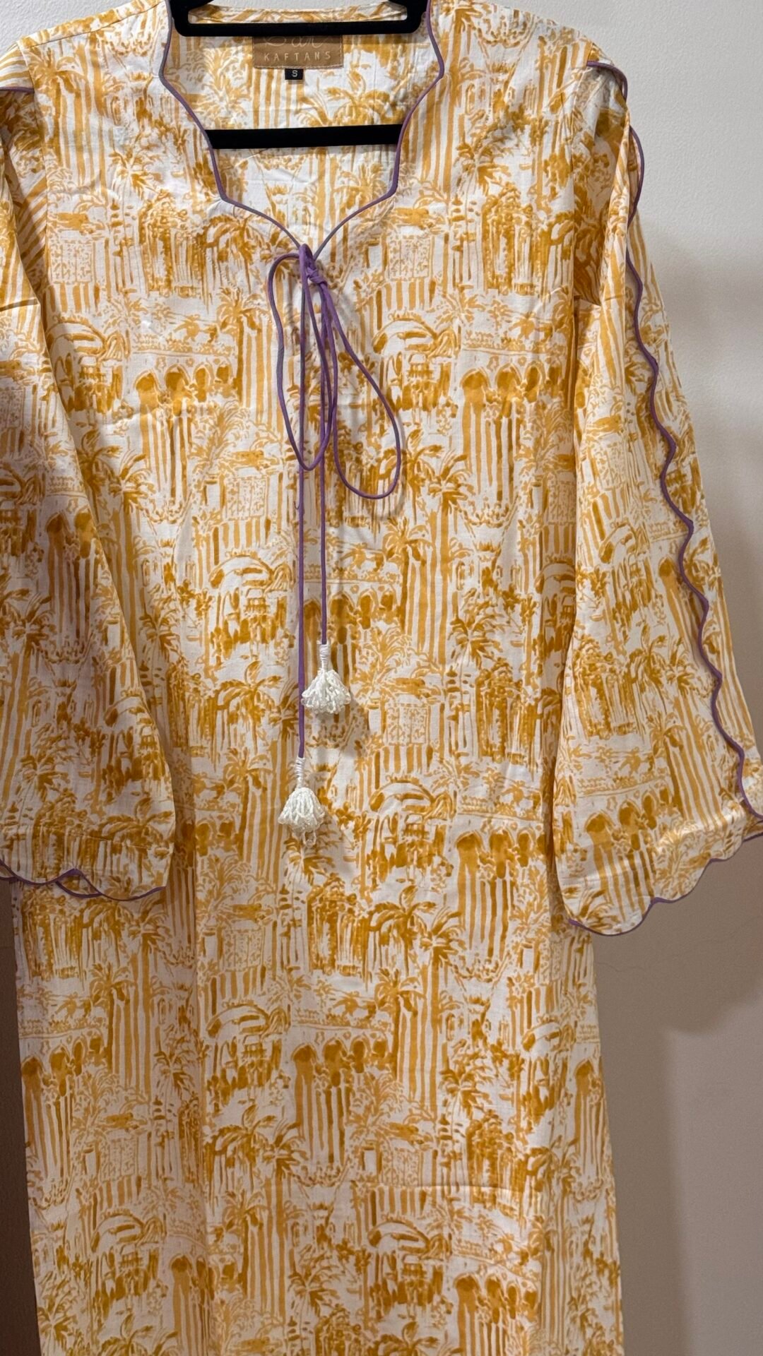 Daily wear cotton Scallop Kaftan - Image 3