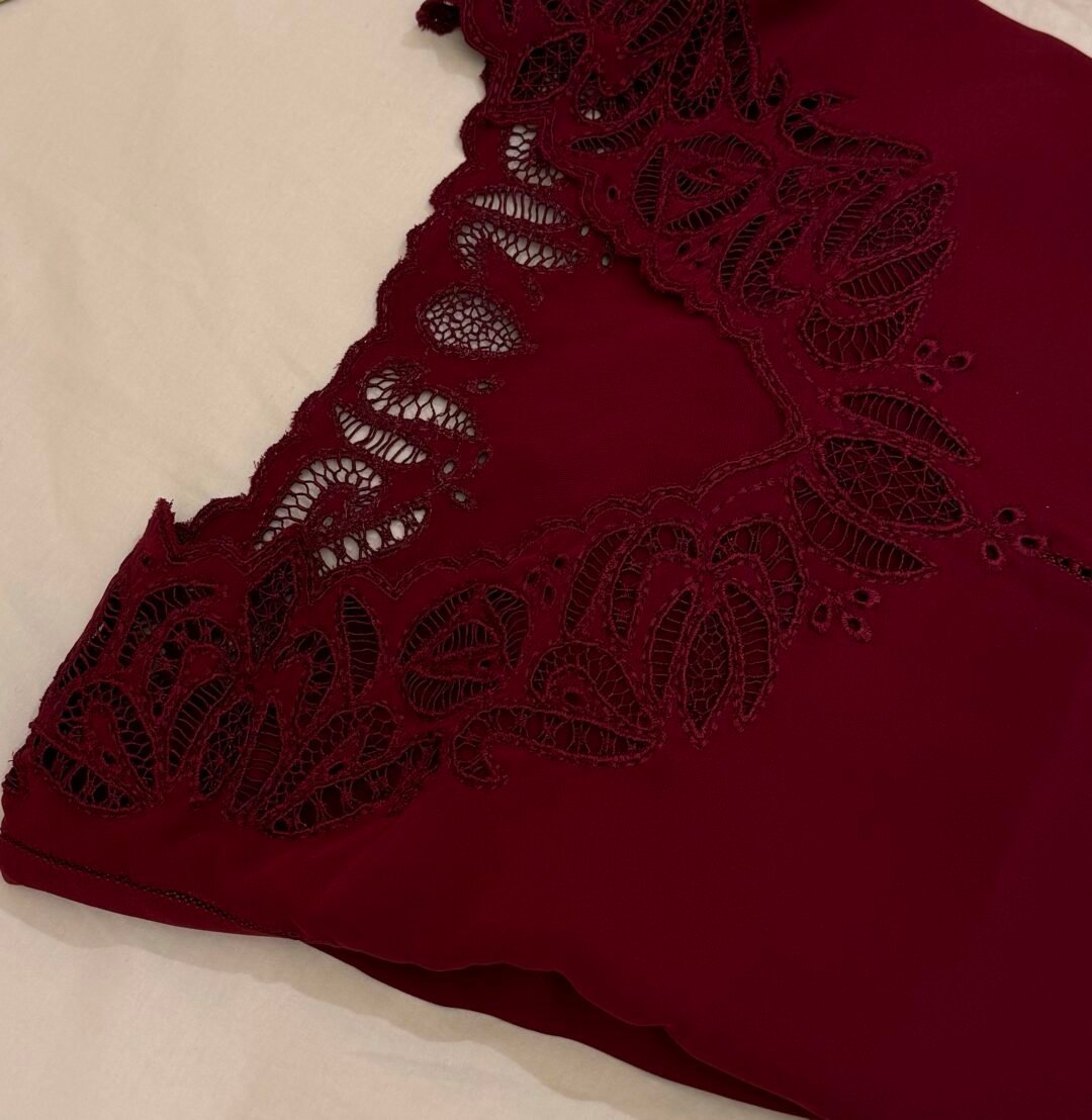 Maroon Msews Kaftan - Image 2