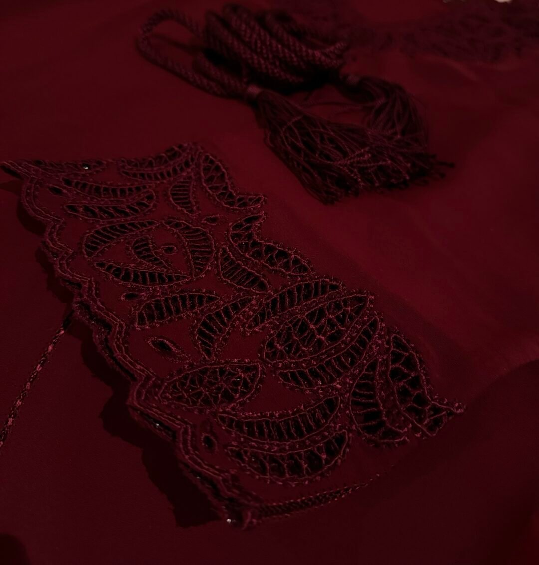 Maroon Msews Kaftan